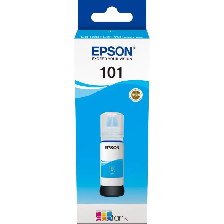 БУТИЛКА МАСТИЛО ЗА EPSON 101 за L4150/L4160/L6160/L6170/L6190 - /101/ - EcoTank - Cyan - Ink Bottle - PN C13T03V24A