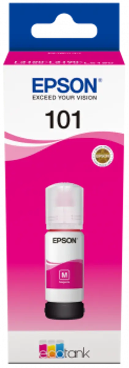 БУТИЛКА МАСТИЛО ЗА EPSON 101 за L4150/L4160/L6160/L6170/L6190 - /101/ - EcoTank - Magenta - Ink Bottle - PN C13T03V34A