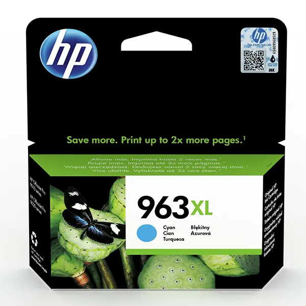 ГЛАВА ЗА HEWLETT PACKARD Officejet Pro 9010/9020 Series - HIGH CAPACITY - /963XL/ - Cyan - PN 3JA27AE