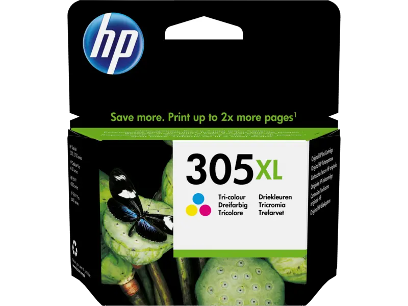 ГЛАВА ЗА HEWLETT PACKARD DeskJet 2710/2720/DeskJet Plus 4110/4120/4130/ENVY 6000 All-in-One series - HIGH CAPACITY - Color - /305XL/ - PN 3YM63AE