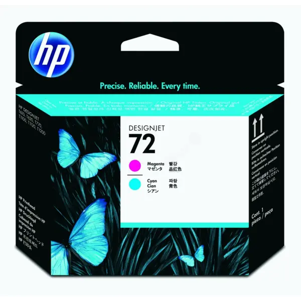 ГЛАВА (PRINTHEAD) ЗА HEWLETT PACKARD Designjet T610/T1100 MFP - Magenta + Cyan Head - /72/ - PN C9383A