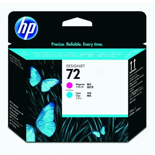 ГЛАВА (PRINTHEAD) ЗА HEWLETT PACKARD Designjet T610/T1100 MFP - Magenta + Cyan Head - /72/ - PN C9383A