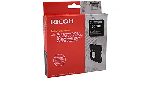 Κεφαλή εκτύπωσης για RICOH GX 3000/3050N/5050N - Μαύρο - Δοχείο μελανιού τζελ - Τύπος GC21K - PN 405532 - 1