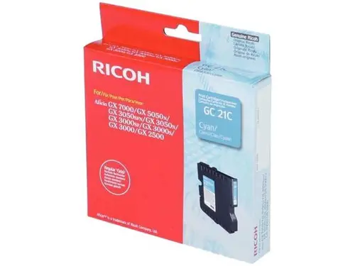 ГЛАВА ЗА RICOH GX 3000/3050N/5050N - Cyan - Gel Ink Cartridge - Type GC21C - PN 405533