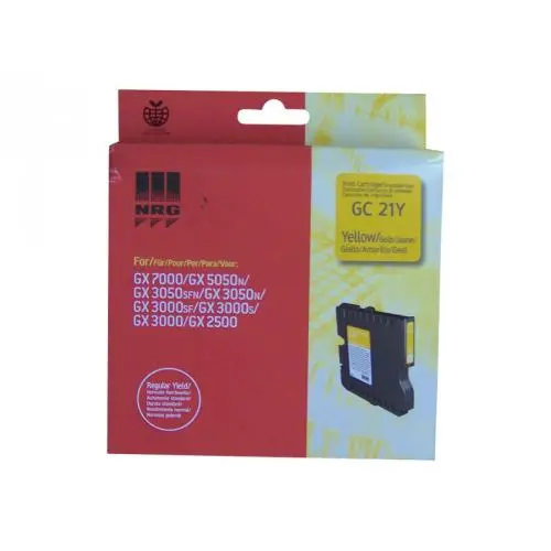 ГЛАВА ЗА RICOH GX 3000/3050N/5050N - Yellow - Gel Ink Cartridge - Type GC21Y - PN 405535