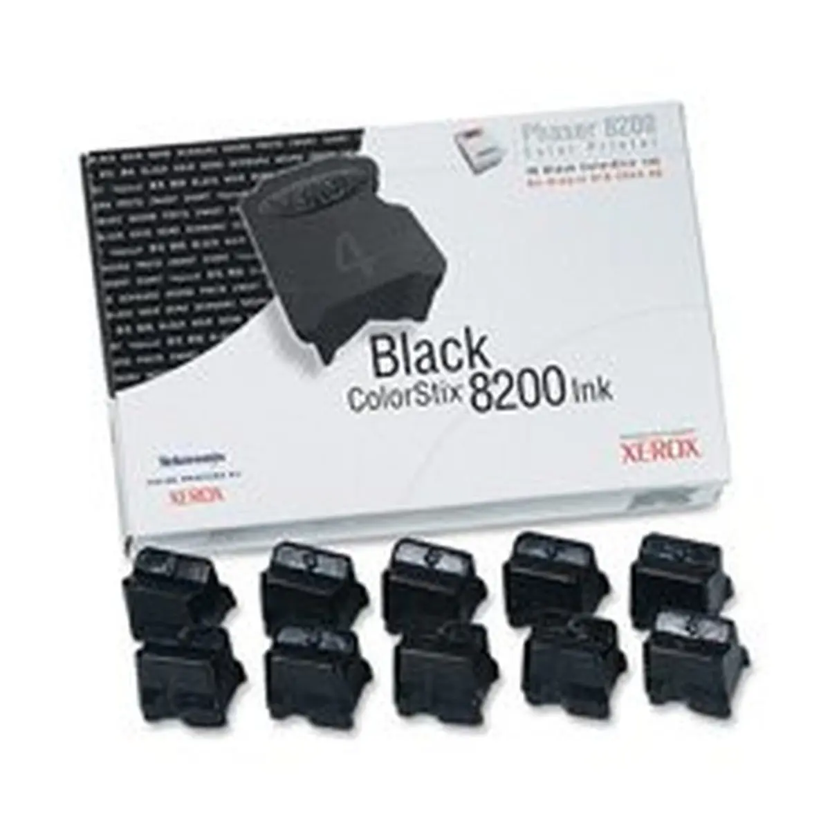 Cerneală pentru XEROX ColorStix PHASER 8200 - cerneală 10 bastoane negre - OUTLET - PN 016204400