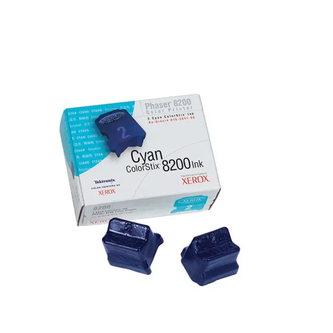 Μελάνι για XEROX ColorStix PHASER 8200 - μελάνι 2 ράβδοι Cyan - OUTLET - PN 016204100
