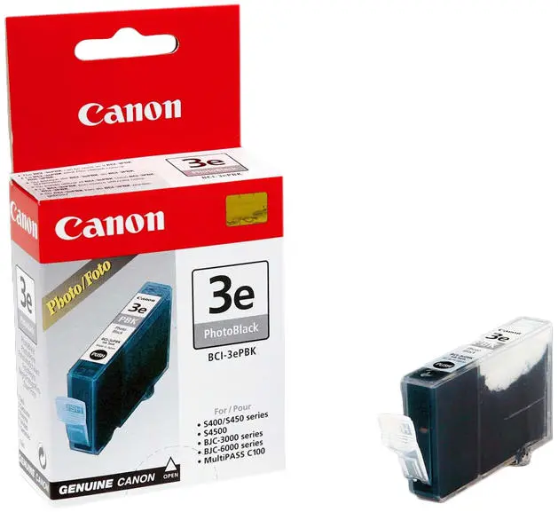 CAP DE IMPRIMARE PENTRU CANON S400/S450/S4500 - BJC-3000/BJC-6000 - Negru foto - BCI-3ePBK (BCI3ePBK) - 4485A002