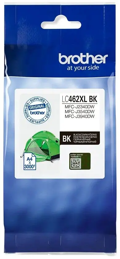 Cap de imprimare pentru Brother MFC J2340DW/J3540DW/J3940DW - Negru - CAPACITATE MARE - PN LC462XLBK (LC-462XLBK)