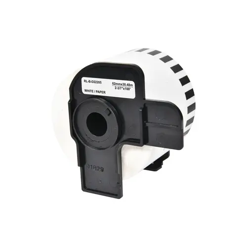 BANDĂ PENTRU IMPRIMANTE DE ETICHETE BROTHER TIP QL - BANDĂ CONTINUĂ DE HÂRTIE - 62 mm x 30,48 m - DK22205 (DK-22205) - PN RL-BR-DK22205 - G&G - 3