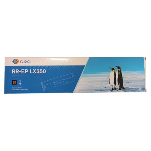 ЛЕНТА ЗА МАТРИЧЕН ПРИНТЕР EPSON LX-350 (LX350) - C13S015637 - Black - PN RR-EP-LX350-BK - 4 милиона символа - G&G