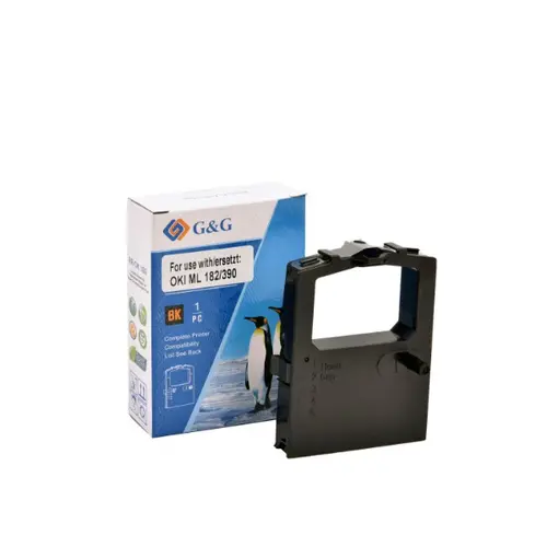 ΜΕΛΑΝΟΤΑΙΝΙΑ ΓΙΑ ΜΗΤΡΙΚΟ ΕΚΤΥΠΩΤΗ OKI ML 182/320/390/391/183/184/192/193/194/195/240/28/320/3320/3321/5320/5330/8320/8330 - 09002303 - Μαύρη - 1,6 m - 1