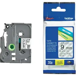 ЛЕНТА ЗА ЕТИКЕТНИ ПРИНТЕРИ BROTHER ТИП TZ - 9 mm x 8,00 m - BLACK ON CLEAR TAPE - PN TZE121 (TZE-121)