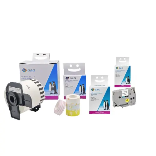 ЛЕНТА ЗА ЕТИКЕТНИ ПРИНТЕРИ RM-GG-980 - BLACK ON WHITE - 9 mm x 8,00 m - PN RL-G-Z-S9K