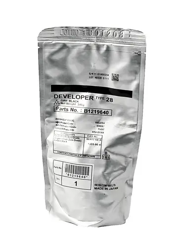 ДЕВЕЛОПЕР ЗА RICOH AFICIO 2015/2016/2018/2020/MP 1500/1600L/2000LN - TYPE 28 - Black - PN B1219645 / B1219640 / 888224