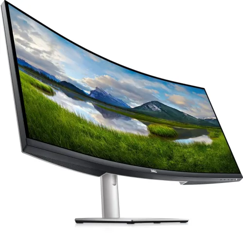 Монитор, Dell S3422DW, 34" Curved  AG LED 21:9, VA, 4ms, 3000:1, 300 cd/m2, WQHD (3440x1440), 99% Srgb, 90% DCI-P3, HDMI, DP, USB 3.0 hub, Dual 5W speakers,ComfortView, Audio Line-out, Height Adjustable, Tilt, Black - image 1