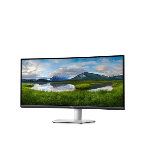 Монитор, Dell S3422DW, 34" Curved  AG LED 21:9, VA, 4ms, 3000:1, 300 cd/m2, WQHD (3440x1440), 99% Srgb, 90% DCI-P3, HDMI, DP, USB 3.0 hub, Dual 5W speakers,ComfortView, Audio Line-out, Height Adjustable, Tilt, Black - image 2