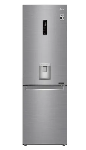 Хладилник, LG GBF71PZDMN, Refrigerator, Bottom Freezer, 338l, LED-display, Water dispenser, Total No Frost, Fresh Zone, LINEAR Cooling, FRESHConverter, FRESHBalancer, Smart Diagnosis, Door Cooling+TM , Energy Efficiency E, Platinum Silver
