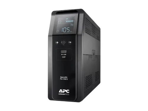 UPS, APC Back UPS Pro BR 1200VA, Sinewave, 8 Outlets, AVR, LCD interface - 2