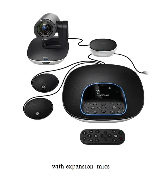 Уебкамера, Logitech ConferenceCam Group, Full HD, Up To 14 Seats, Remote Control, HD Zoom, Autofocus, Black - image 1