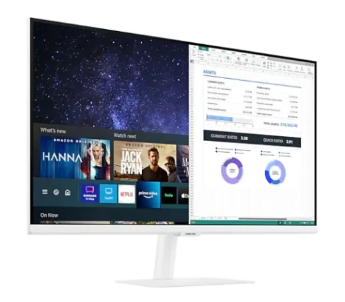 Монитор, Samsung 27A501 , 27" VA LED, 60 Hz, 8 ms GTG, 1920x1080, 250 cd/m2, 3000:1, HDR 10, AMD FreeSync, Eye Saver, Flicker Free, 2xUSB 2.0, 2 HDMI, Speakers 2x5W, Headphone Jack, 178°/178°, White - image 1