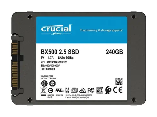 Твърд диск, Crucial SSD BX500 240GB - image 2