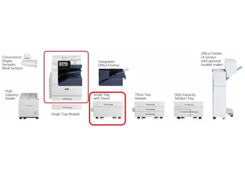 Лазерно многофункционално устройство, Xerox VersaLink B7035 + 1-Tray with Stand Module + B7000 HDD (320GB)