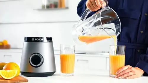 Blender, Bosch MMB6141S, VitaPower Blender, 1200 W, cană blender Tritan 1.5l, două setări de viteză și funcție pulse, lame ProEdge din oțel inoxidabil - 7