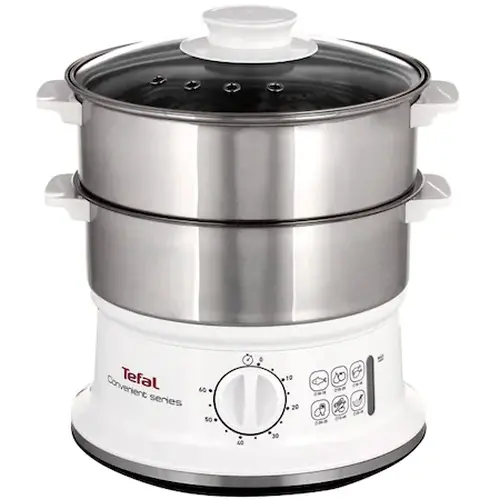 Aparat de gătit cu abur, Tefal VC145130, Convenient series alb - 1