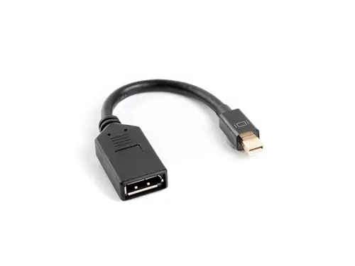 Adaptor, Lanberg adaptor Mini DisplayPort (tată) -> DisplayPort (mamă), cablu 10cm, negru - 1