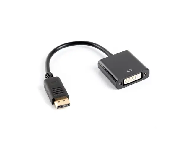 Адаптер, Lanberg adapter display port (m) -> DVI-I (f) (24+5) dual link, 10cm cable