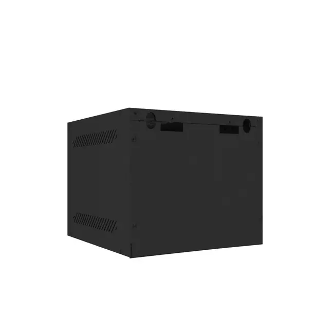Комуникационен шкаф, Lanberg rack cabinet 10" wall-mount 4U / 280x310 for self-assembly (flat pack) with metal door, black - image 3