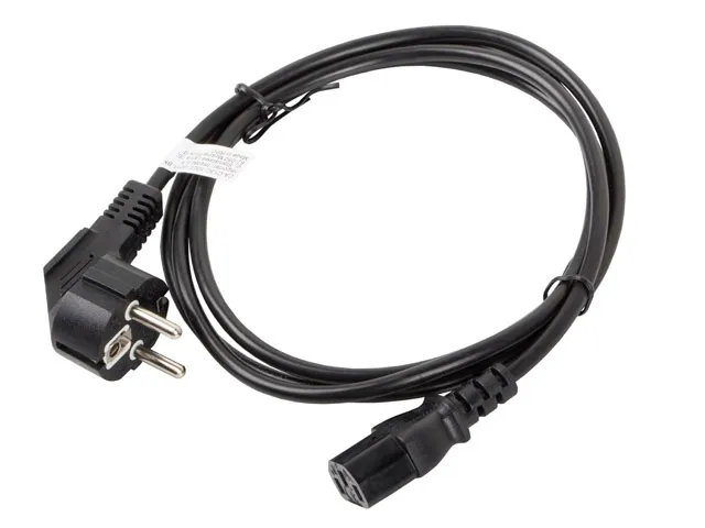 Кабел, Lanberg CEE 7/7 -> IEC 320 C13 power cord 1.8m, black - image 2