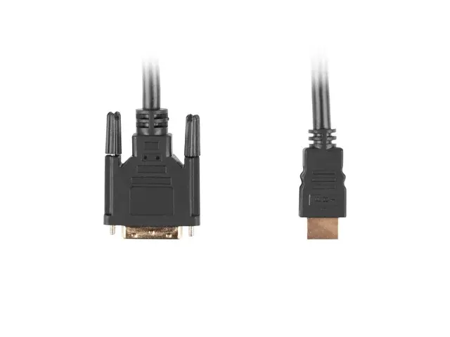 Кабел, Lanberg HDMI (M) -> DVI-D(M)(18+1) cable 1.8m, single link with gold-plated connectors, black - image 1