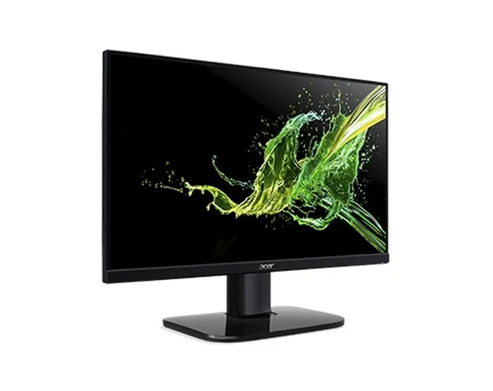 Монитор, Acer KA242Ybi, 23.8'' IPS LED, Anti-Glare, AMD Radeon FreeSync, ZeroFrame, Flicker-less, BlueLightShield, 1ms(VRB), 100M:1, 250 nits, 1920x1080 FHD, 75Hz, VGA, HDMI, VESA 100x100, Tilt, Black - image 1
