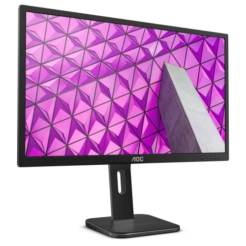 Монитор, AOC 27P1, 27" Wide IPS LED, 5 ms, 1000:1, 50M:1 DCR, 250 cd/m2, FHD 1920x1080@60Hz, FlickerFree, Low Blue Light, Pivot, Heigh Adjust, USB, D-Sub, DVI, HDMI, DP, Headphone Out, Speakers, Black - image 2