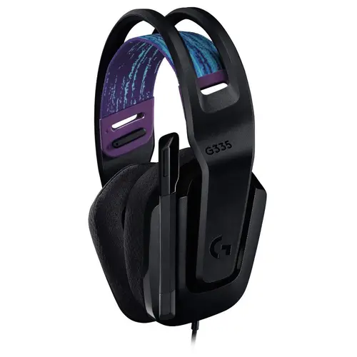 Слушалки, Logitech G335 Gaming Headset, PRO-G 40 mm Drivers, DTS Headphone:X 2.0 Surround, Blue Voice Microphone, 240 g, Black - image 1