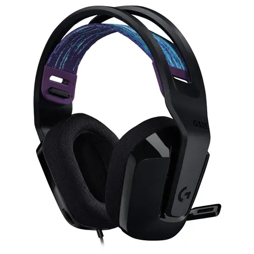 Căști, Logitech G335 Gaming Headset, PRO-G 40 mm Drivers, DTS Headphone:X 2.0 Surround, microfon Blue Voice, 240 g, negre - 3