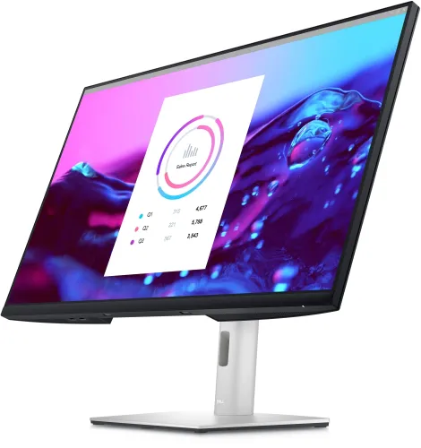 Монитор, Dell P3222QE, 31.5" Wide LED Anti-Glare, IPS Panel, 5ms, 1000:1, 350 cd/m2, 4K 3840x2160, 99% Srgb, HDMI, DP, USB Type-C, USB 5 Gbps, RJ45, ComfortView Plus, Height Adjustable, Pivot, Swivel, Tilt, Black - image 1