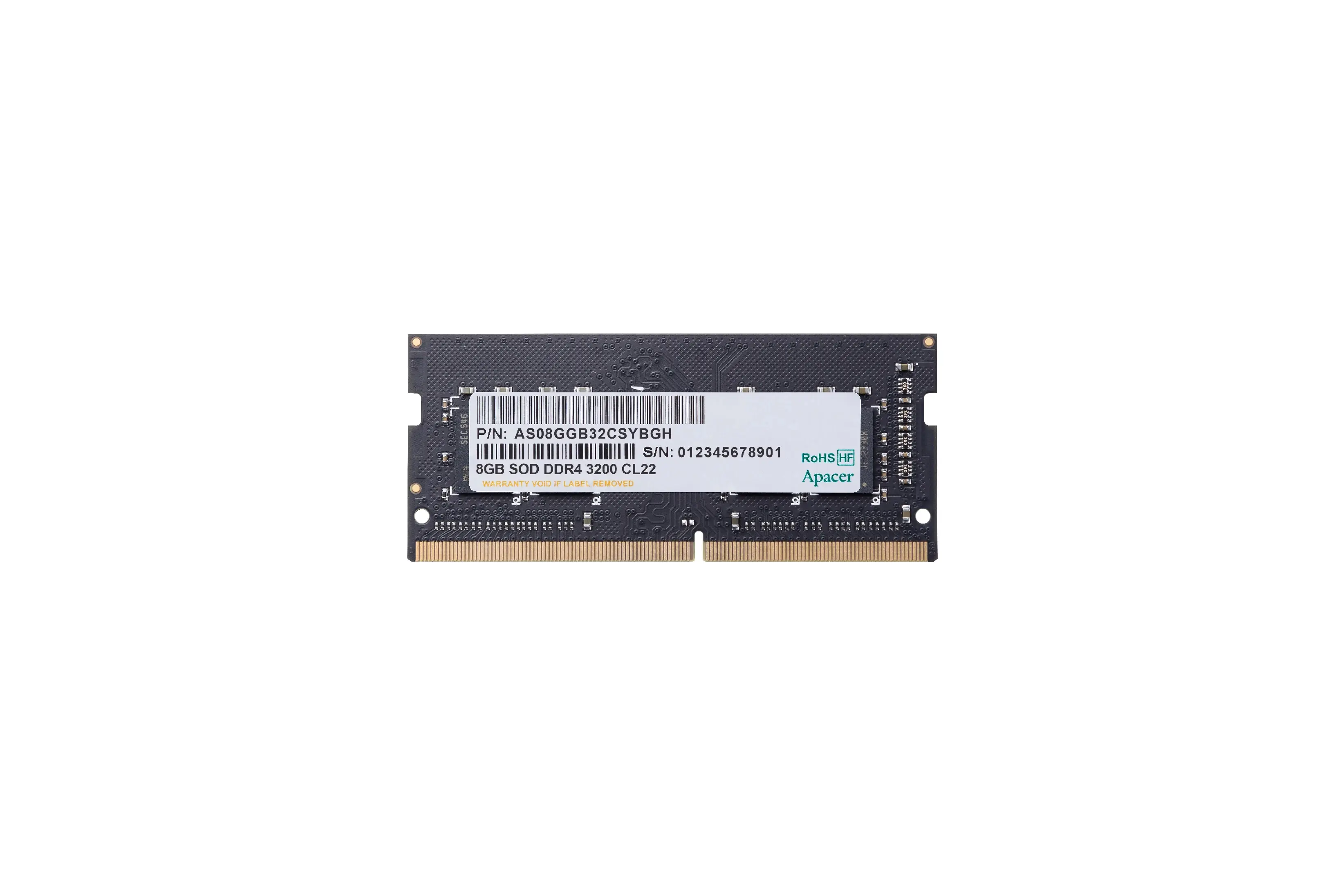 Памет, Apacer 8GB Notebook Memory - DDR4 SODIMM 3200MHz