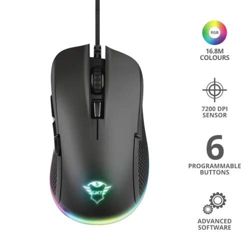 Мишка, TRUST GXT 922 Ybar RGB Gaming Mouse - image 5