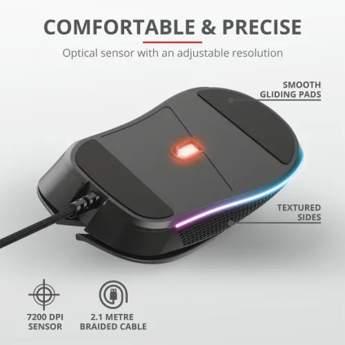 Мишка, TRUST GXT 922 Ybar RGB Gaming Mouse - image 6