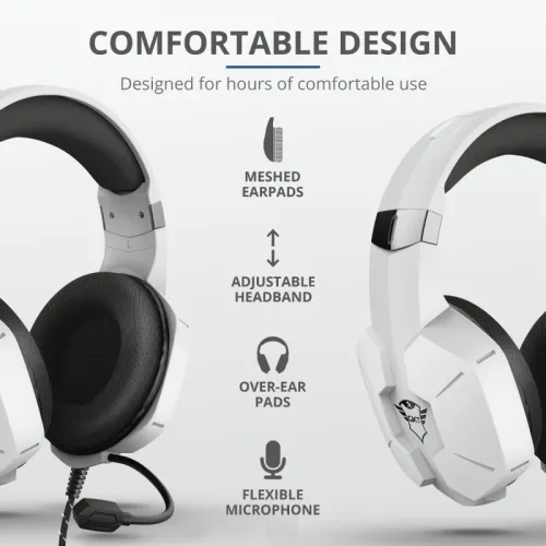 Слушалки, TRUST GXT 323W Carus Gaming Headset PS5 - image 9