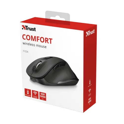Мишка, TRUST Fyda Wireless Ergonomic Rechargeable Mouse - image 10