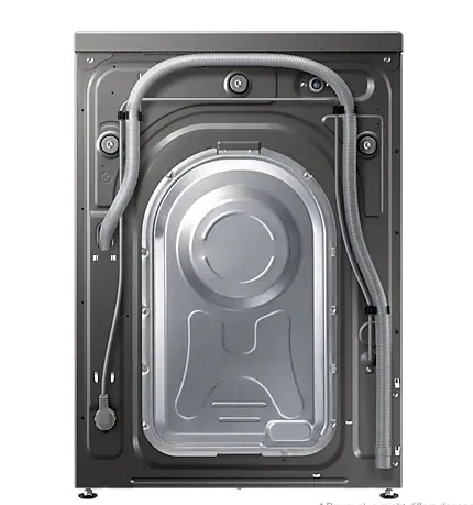 Пералня, Samsung WW80T4540AX/LE, Washing Machine, 8 kg, 1400 rpm,  Energy Efficiency D, Add Wash,  Hygiene Steam, Spin Efficiency A, WiFi, Stainless steel, Black door - image 3