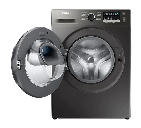 Пералня, Samsung WW80T4540AX/LE, Washing Machine, 8 kg, 1400 rpm,  Energy Efficiency D, Add Wash,  Hygiene Steam, Spin Efficiency A, WiFi, Stainless steel, Black door - image 5
