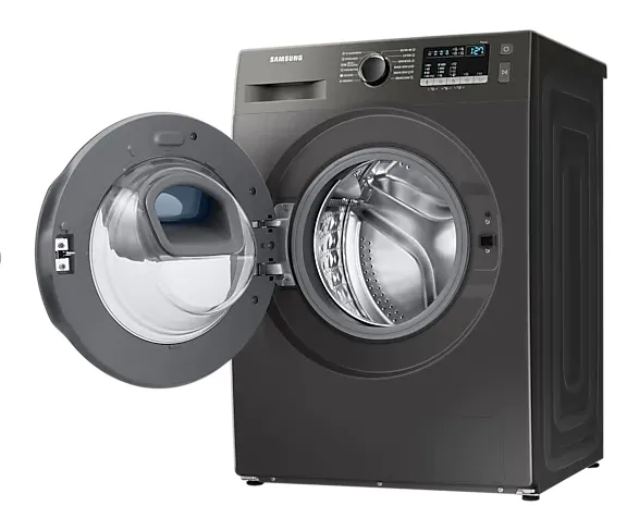 Пералня, Samsung WW80T4540AX/LE, Washing Machine, 8 kg, 1400 rpm,  Energy Efficiency D, Add Wash,  Hygiene Steam, Spin Efficiency A, WiFi, Stainless steel, Black door - image 6