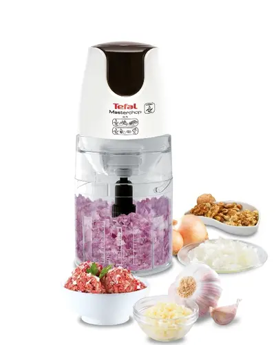 Πολυκόπτης, Tefal MB450B38, Masterchop XL, 500 W, χωρητικότητα 500 ml, 4 λεπίδες από ανοξείδωτο ατσάλι, 3 σε 1: άλεσμα, ψιλοκόψιμο και ανάμιξη - 2