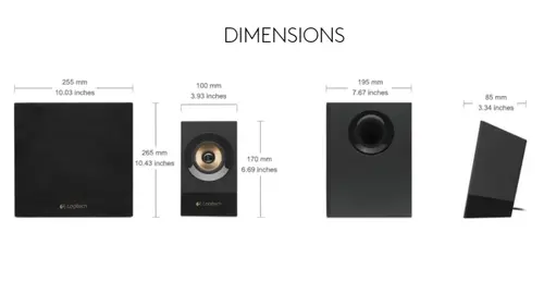 Sistem audio, Logitech 2.1 Speakers Z533, 120W Negru - 5