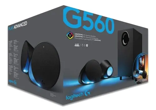 Аудио система, Logitech G560 Lightsync PC Gaming Speakers, 240W Peak (120W RMS), USB, 3.5mm, Bluetooth 4.1, Headphone Jack, Subwoofer, Black - image 5